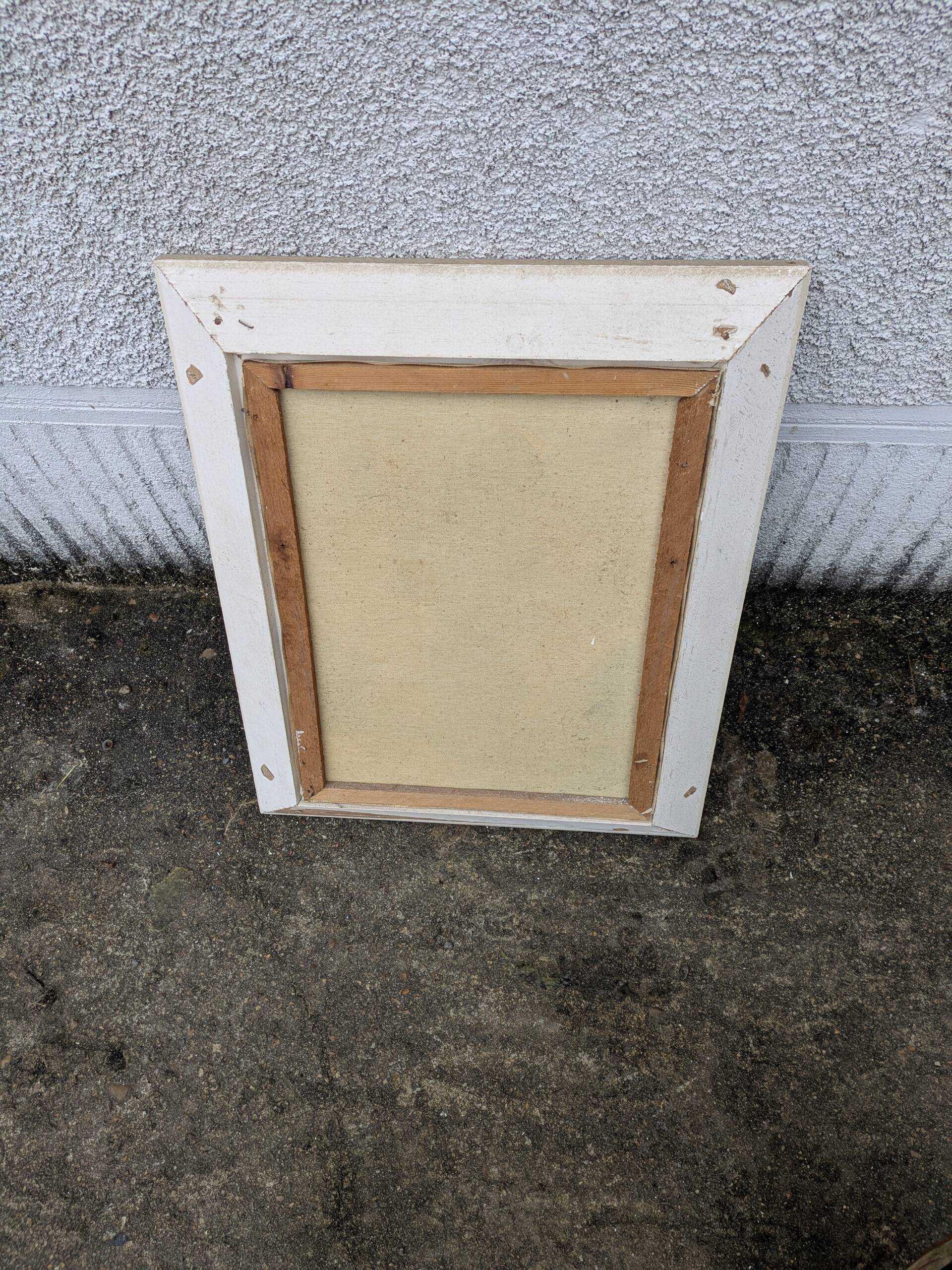 Oil on canvas, bouquet of ranunculus