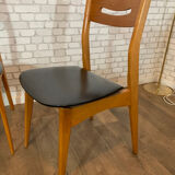 4 chaises vintages style scandinave