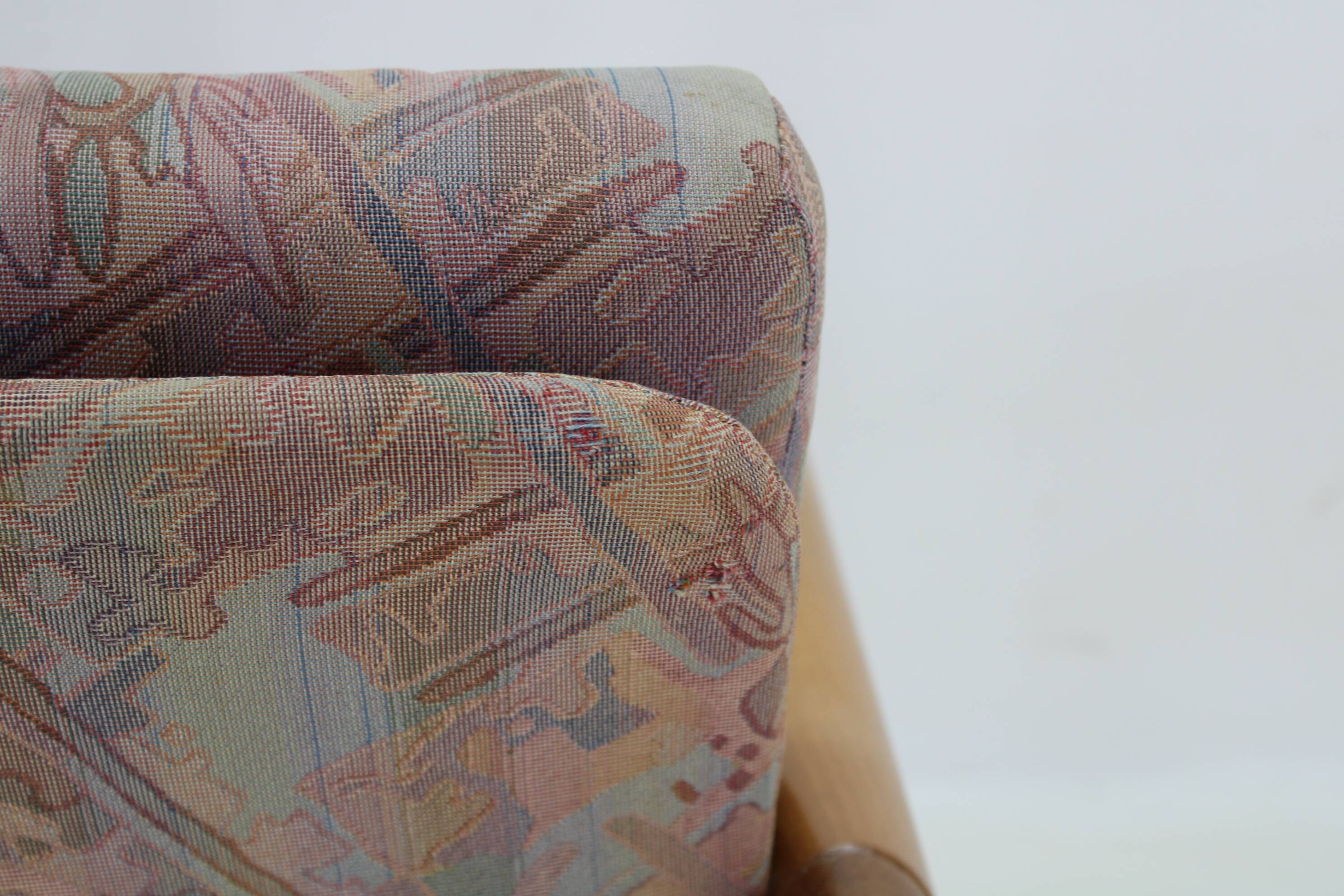 1970s Pair of Beech Armchairs and Coffee Table  by TON, Czechoslovakia