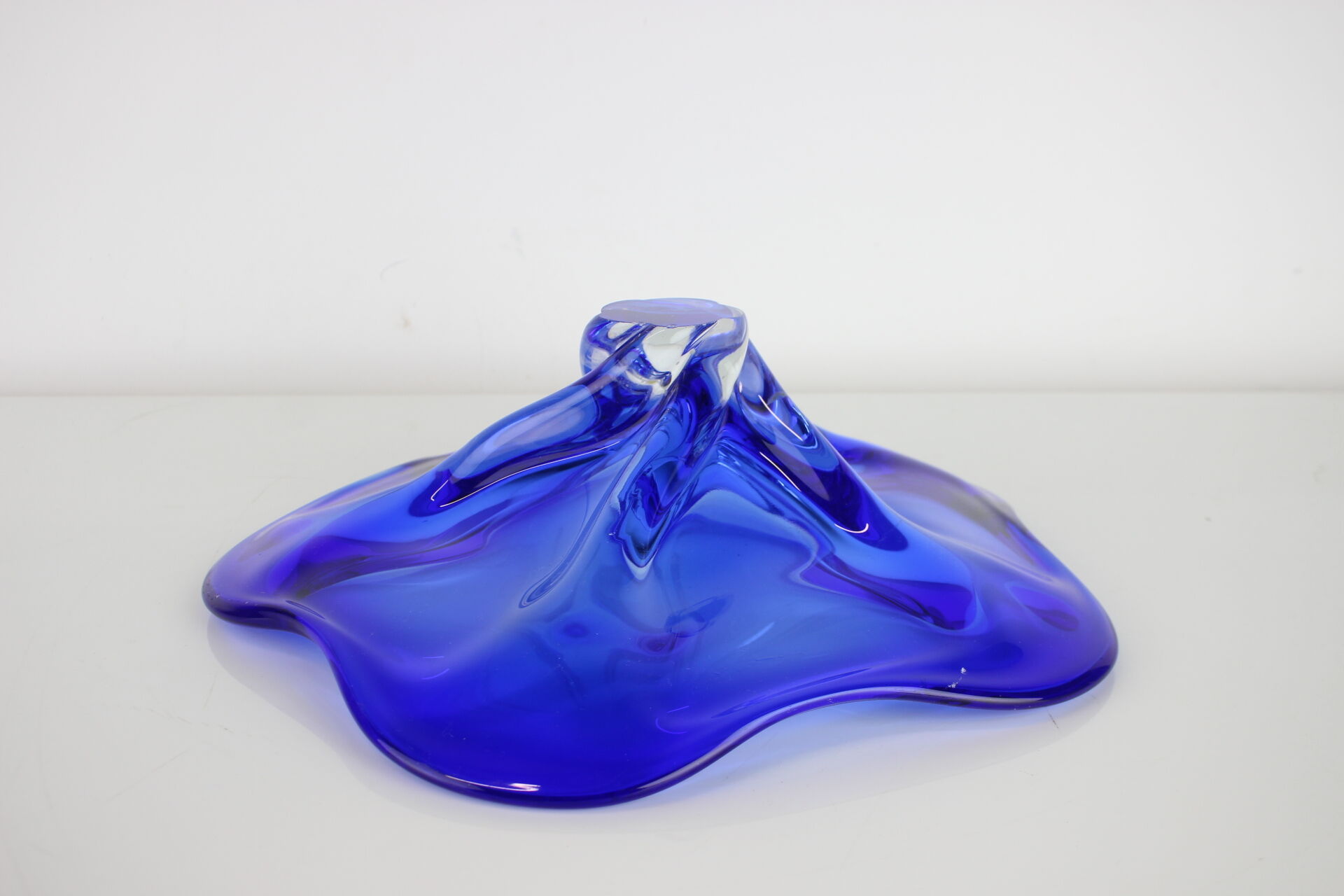 Czech art glass bowl by josef hospodka for chribska glassworks, 1960's
