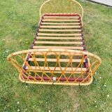 Rattan basket bed or bench