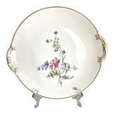 Charles Ahrenfeldt Limoges porcelain cake dish with floral decoration