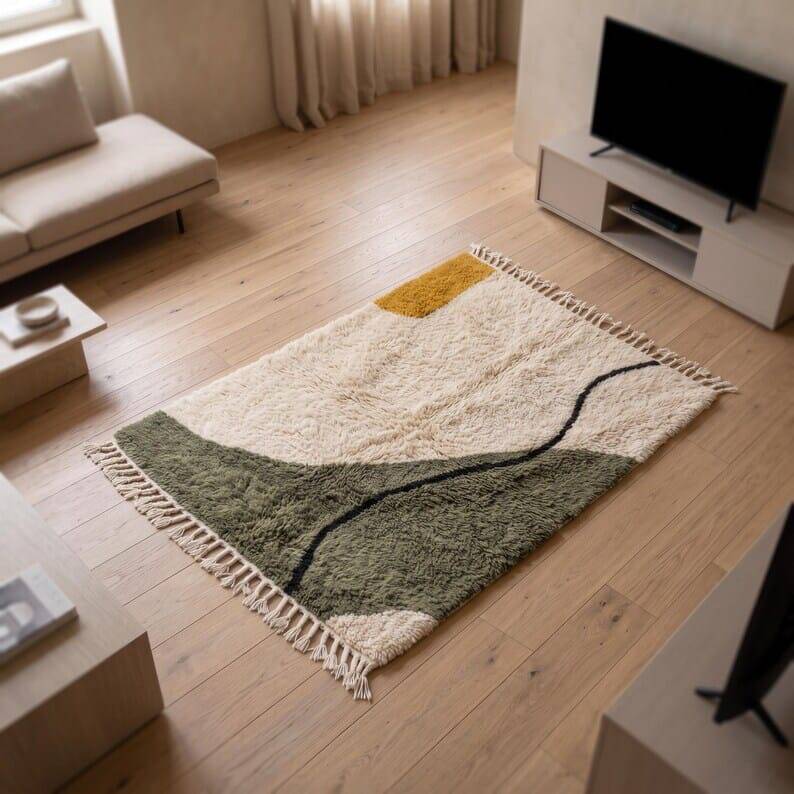 Traditional handmade Berber rug 1.5/2.5 m