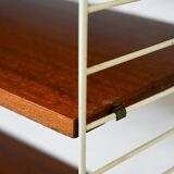 'string' bookcase with metal frame