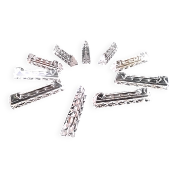 10 porte-couteaux en cristal au plomb de forme triangulaire