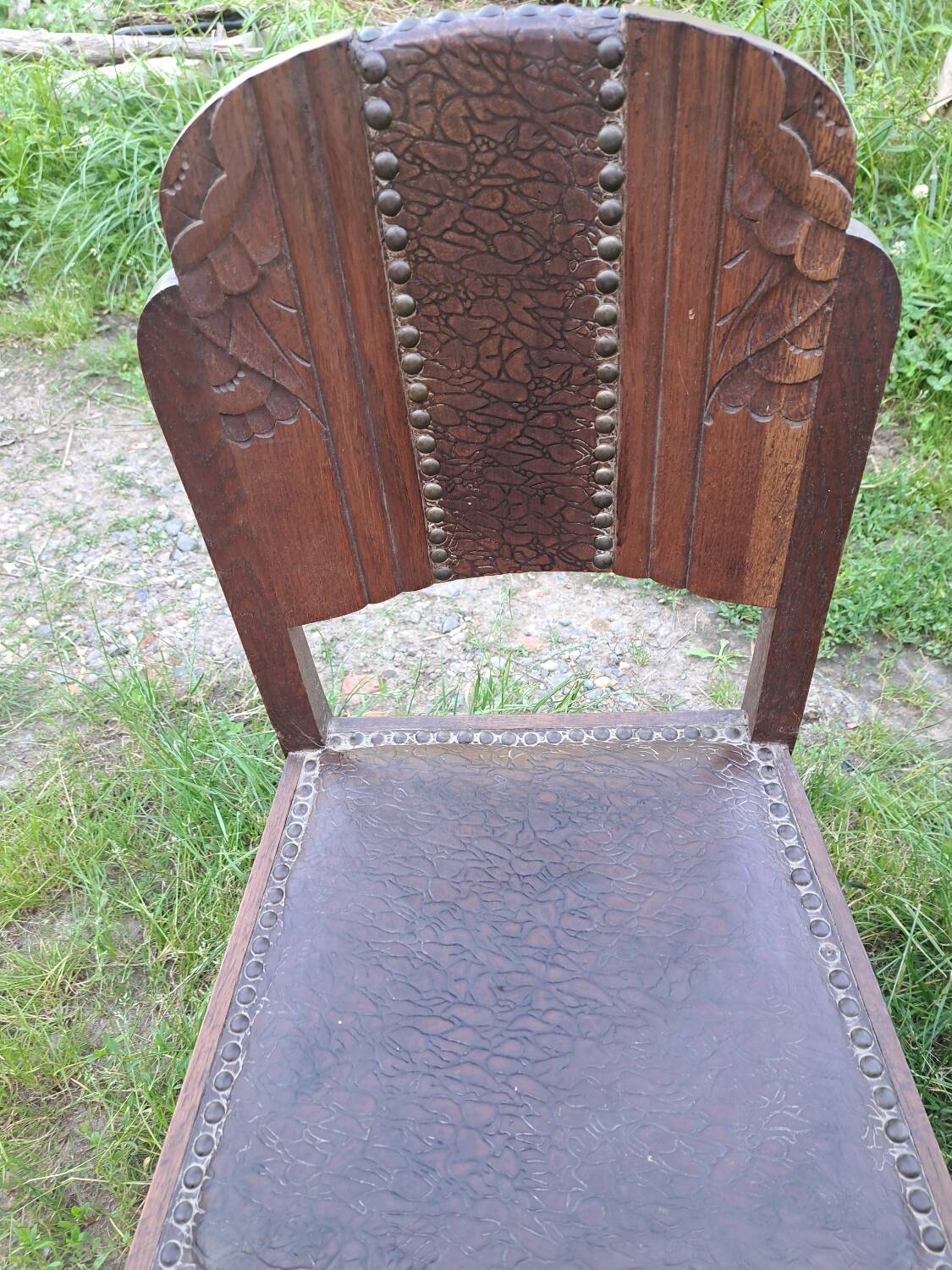 Set of 6 art deco chairs.