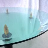 Table basse verre 2 niveaux