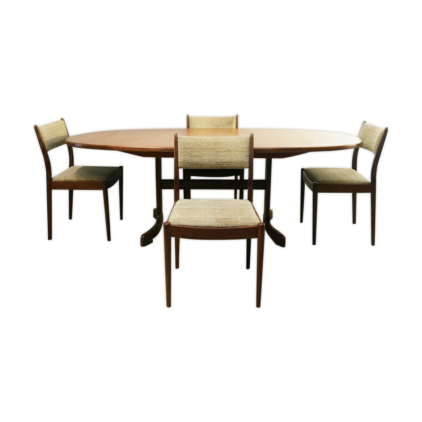 G Plan Fresco dining table and chairs 1970