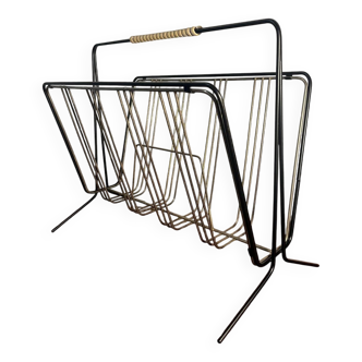 70s metal magazine rack