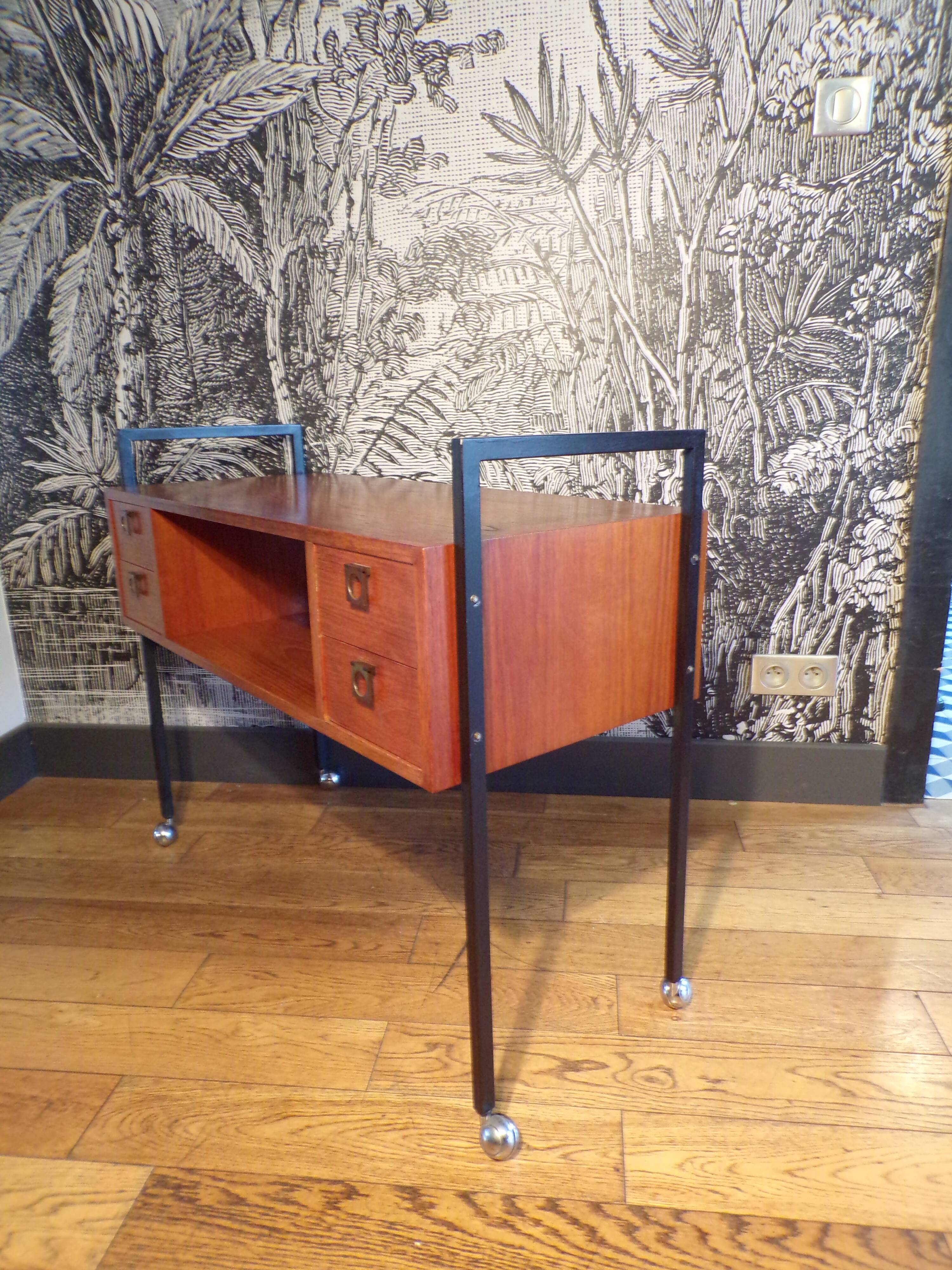 Console 1960 en teck