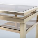 Console en laiton de Guy Lefevre, années 70