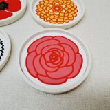 Set of 6 coasters 60s