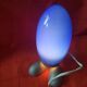 Table lamp. cobalt blue ovoid. creator tatsuo konno.