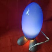 Table lamp. cobalt blue ovoid. creator tatsuo konno.