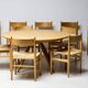 CH36 dining chair, matched, in soap-treated oak by Hans J. Wegner for Carl Hansen.