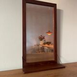 Vintage Danish mirror with shelf