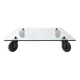 Gae AULENTI (1927-2012) Coffee table model "Table with wheels" for Fontana
