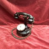 Old phone BCI model 1924 in metal and bakelite
