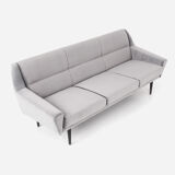 Canapé skagen argent velour, design scandinave
