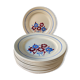 Set of 10 flat plates K&G Lunéville, model Sylvain
