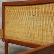 Mid-Century Single Teak Bed, 1960s