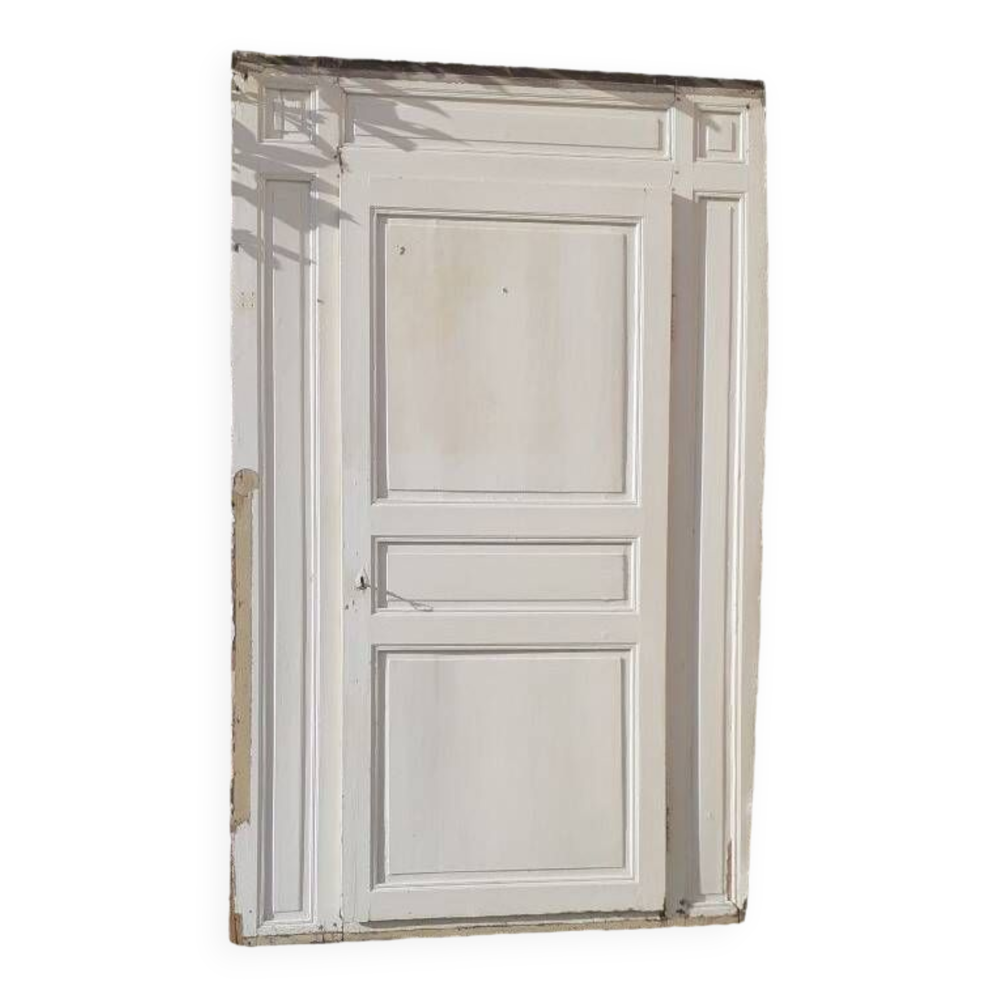 Porte h201,5xl91,5cm de placard avec son cadre mouluré xix°