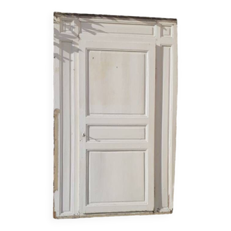 Porte h201,5xl91,5cm de placard avec son cadre mouluré xix°