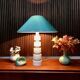 Sculptural Glazed Ceramic Art Table Lamp, Germany 1960s