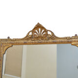 Victorian giltwood wall mirror