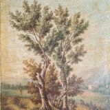 Landscape with tall trees - Oil - Barbizon