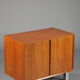 Danish low furniture in teak veneer with two leaves