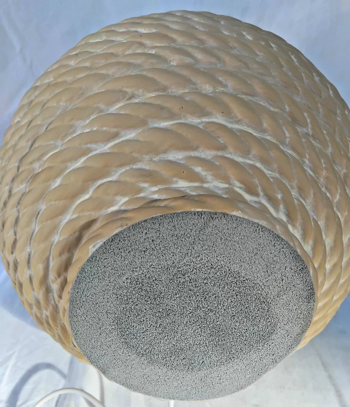 Vintage ceramic lamp base kostka h: 37 cm