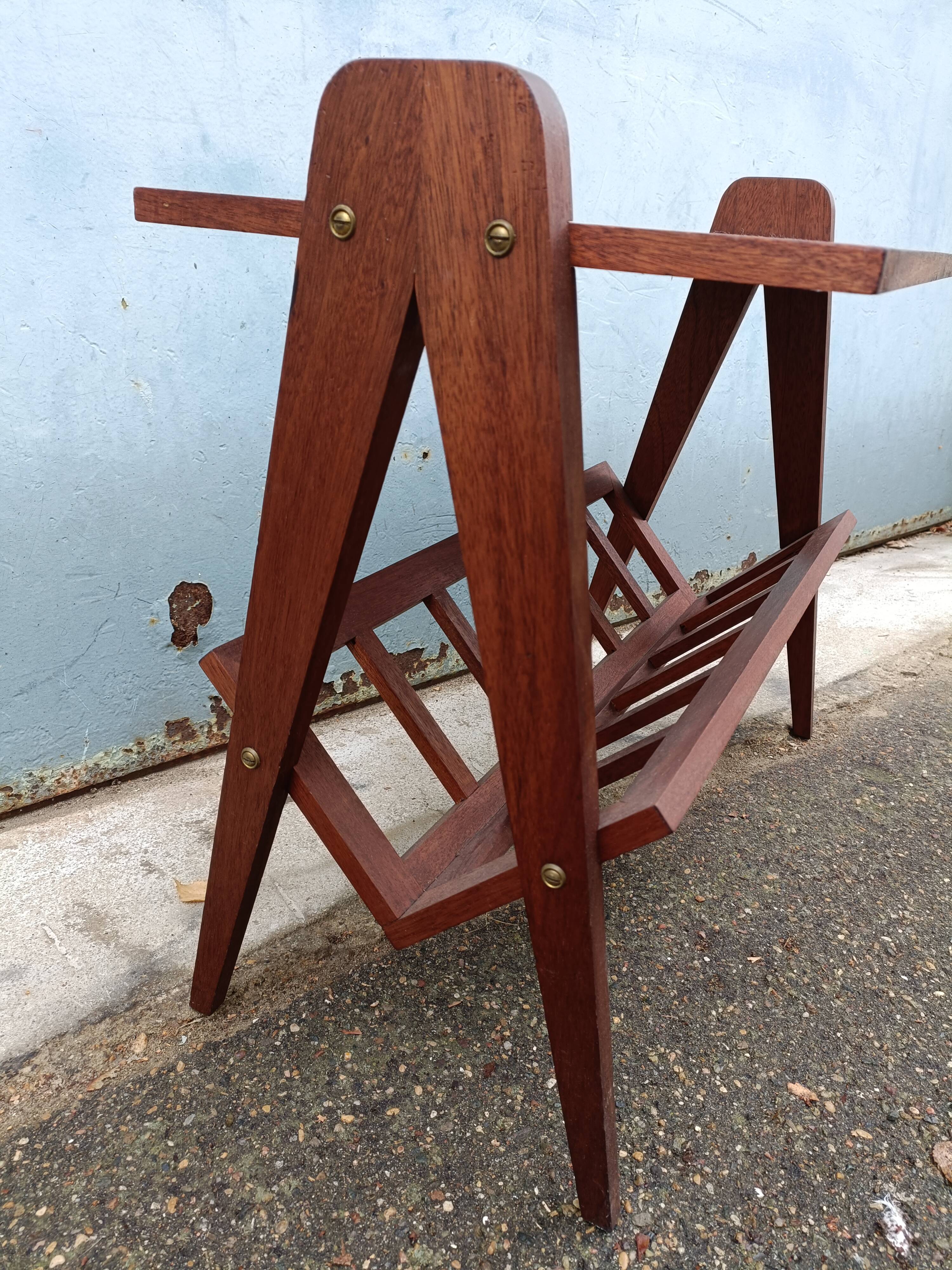 Teak magazine holder 60s