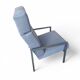 Gijs van der Sluis high back arm chair light grey