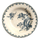 Vintage decorative plate, Gien Chardon bleu model, ironstone.