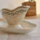 Old ironstone sauce boat Saint-Amand model 3003