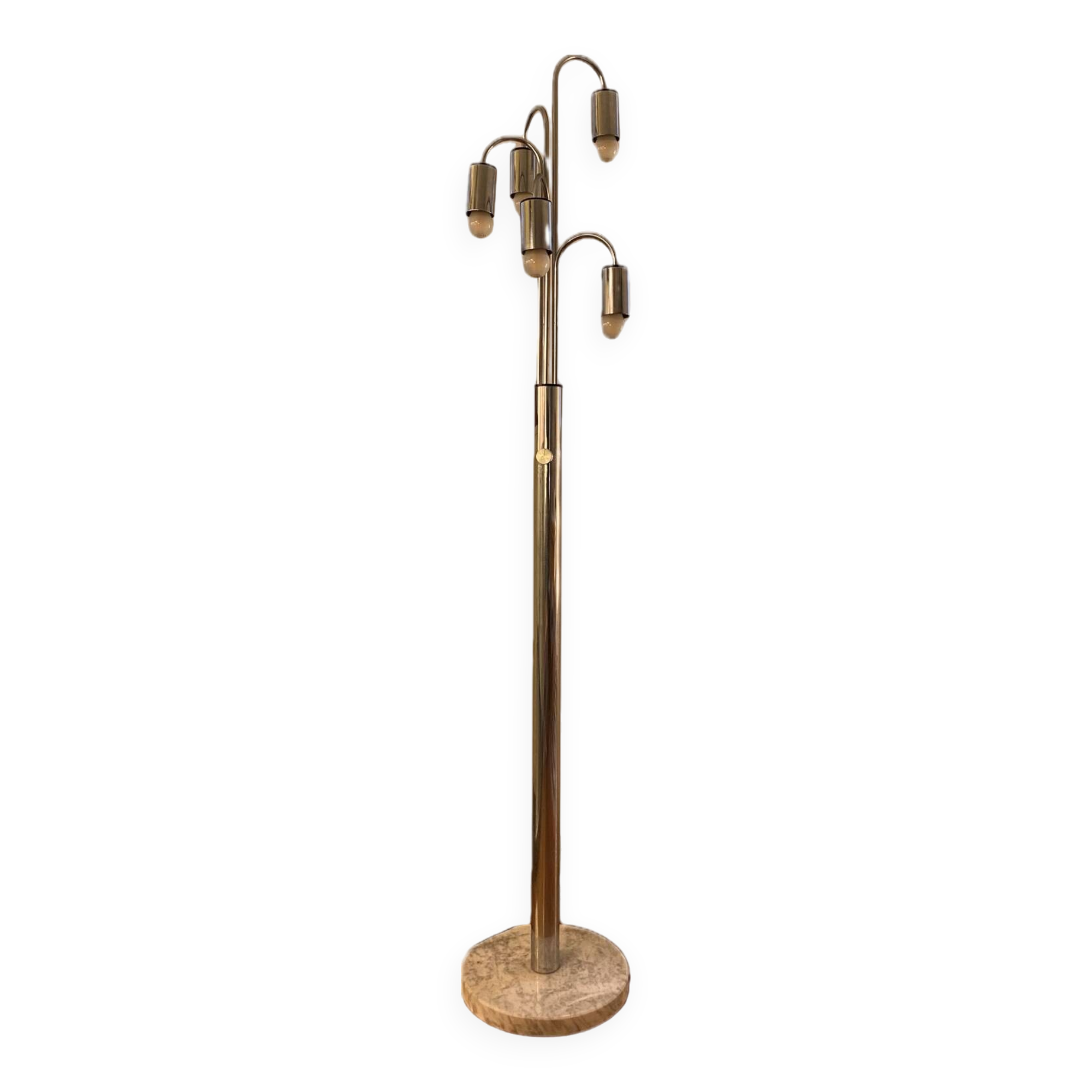 Vintage chrome floor lamp from the 70s