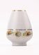 Brussels porcelain vase with a gold rim and flowers