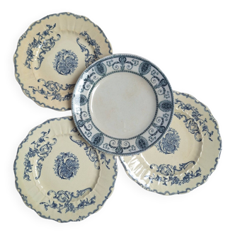 Vintage iron earth dessert plates
