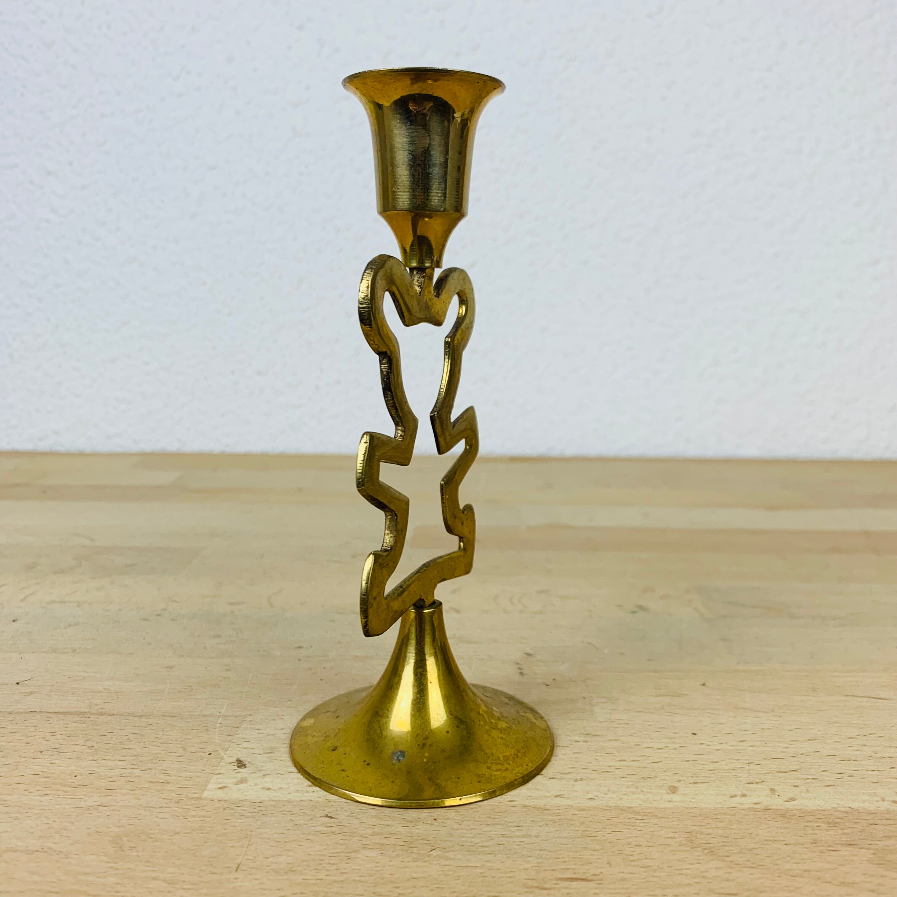 Bougeoir laiton nounours vintage