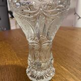 Hofbauer engraved crystal vase