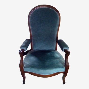 Fauteuil Voltaire à crémaillère