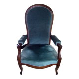 Voltaire armchair with a rack mechanism