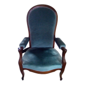Fauteuil Voltaire à crémaillère