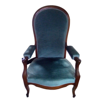 Fauteuil Voltaire à crémaillère