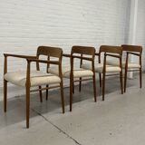 4 x Niels Otto Møller armchairs / Model 56