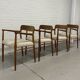 4 x fauteuils Niels Otto Møller / Modèle 56