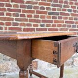 Table à écrire En Chêne D’époque Louis XIII XVII Eme Siècle
