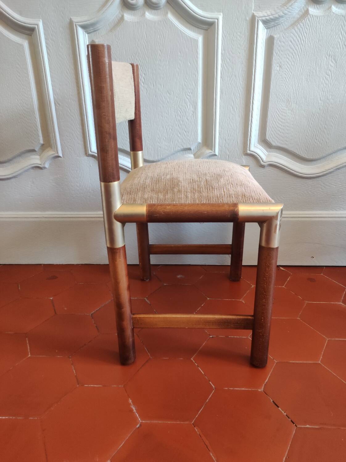 Set of 4 chairs by Pierre Jolliet from the 1970s.