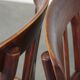Set of 2 original vintage Thonet design bistro chairs with matte seats